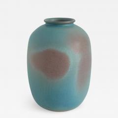 Bo Scullman BO SCULLMAN VASE IN MUTED TURQUOISE AND VIOLET - 1635259