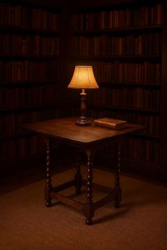 Bobbin Turned Drop Side Table - 4445309