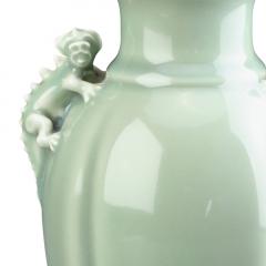 Bode Willumsen Vase with Chaeleon Handles in Celadon Glaze by Bode Willumsen - 2907684