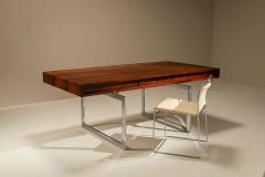 Bodil Kjaer Bodil Kjaer Desk in Rosewood and Chrome Denmark 1960s - 4617813