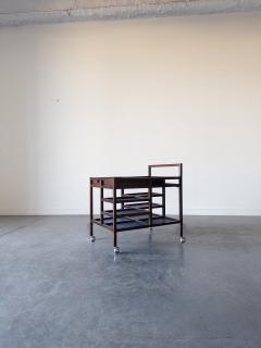 Bodil Kjaer Rosewood Serving Trolley by Bodil Kjaer for Pedersen Son - 4283493