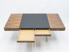 Bodil Kjaer Unique Bodil Kjaer Rosewood chrome desk E Pedersen S n Denmark 1960s - 1336180
