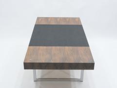 Bodil Kjaer Unique Bodil Kjaer Rosewood chrome desk E Pedersen S n Denmark 1960s - 1336182