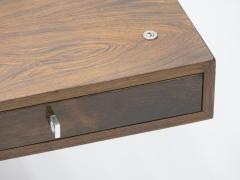 Bodil Kjaer Unique Bodil Kjaer Rosewood chrome desk E Pedersen S n Denmark 1960s - 1336183