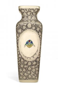 Bohemia Secessionist Floral Glass Vase - 4195734