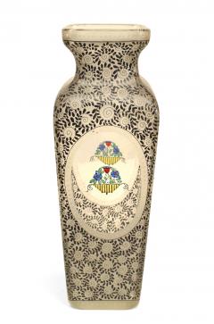 Bohemia Secessionist Floral Glass Vase - 4195735