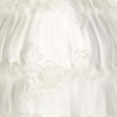 Bohemian Art Deco Frosted Glass Figural Perfume Bottle - 4195577
