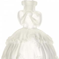 Bohemian Art Deco Frosted Glass Figural Perfume Bottle - 4195578