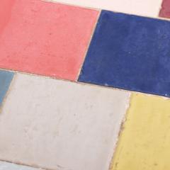 Bohemian Modern Ceramic Tile Sofa or Media Table Late 20th C  - 4641153