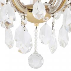 Bohemian chandelier with cut glass pendants - 1874753