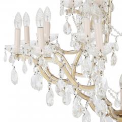 Bohemian chandelier with cut glass pendants - 1874757