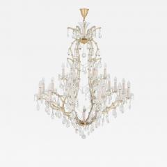 Bohemian chandelier with cut glass pendants - 1875702