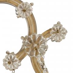 Bohemian facet cut glass Rococo style chandelier - 2167338
