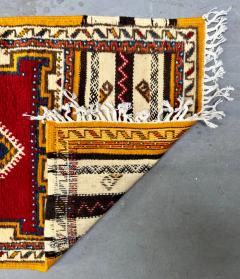 Boho Chic Moroccan Handwoven Geometrical Wool Rug or Carpet - 3647074