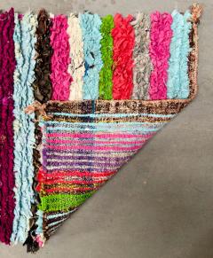 Boho Chic Moroccan Multi color Stripe Design Small Rug or Carpet - 3619614