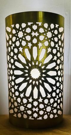 Boho Chic Moroccan Style Brass Wall Sconce or Lantern a Pair - 3809319