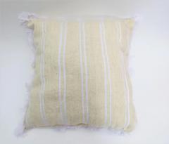 Boho Chic Moroccan Wool White Wedding Pillow a Pair - 3599044