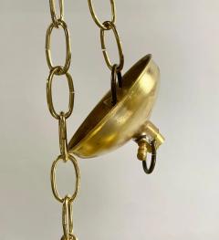 Boho Chic Style Oval Brass Pendant or Lantern a Pair - 3037361