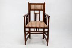 Bombay Art Furniture An Anglo Japanese Walnut armchair with a double back leg  - 4192910
