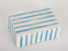 Bone Turquoise Stripe Box - 1819229