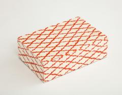 Bone and Coral Trellis Decorative Box - 970968