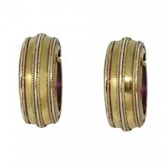 Bonwit Teller Large Hoop Earrings - 657838