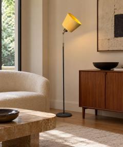 Bor ns Adjustable Floor Lamp Lacquered Metal Brass Sweden 1950s - 4814523