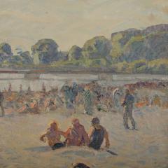 Borge Christoffer Nyrop Borge Christoffer Nyrop Danish 1881 1948 Beach in Blush - 2085495