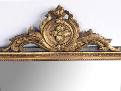 Borghese Italian Neoclassical Style Giltwood Mirror with Exuberant Crest - 4521596