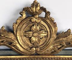 Borghese Italian Neoclassical Style Giltwood Mirror with Exuberant Crest - 4521602