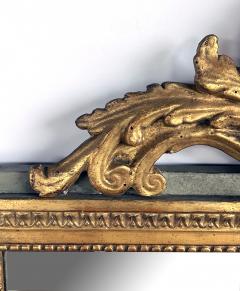Borghese Italian Neoclassical Style Giltwood Mirror with Exuberant Crest - 4521606