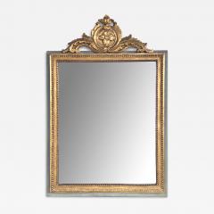 Borghese Italian Neoclassical Style Giltwood Mirror with Exuberant Crest - 4522037