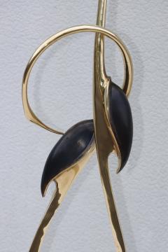 Boris Lovet Lorski Boris Lovet Lorski Attributed Cranes Solid Brass Sculpture - 4789541