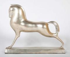 Boris Lovet Lorski Silvered Art Deco Etruscan Horse - 4257519