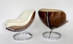 Boris Tabacoff Boris Tabacoff by Editions MMM Pair of French Sphere Lounge Chairs circa 1971 - 659269