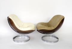 Boris Tabacoff Boris Tabacoff by Editions MMM Pair of French Sphere Lounge Chairs circa 1971 - 659274