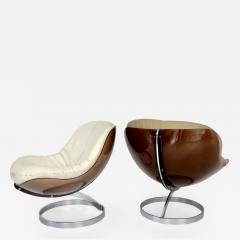 Boris Tabacoff Boris Tabacoff by Editions MMM Pair of French Sphere Lounge Chairs circa 1971 - 661072