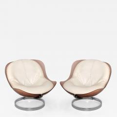 Boris Tabacoff Pair of low armchairs by B Tabacoff Ed Mobilier Modulaire Moderne France 1971 - 3371928