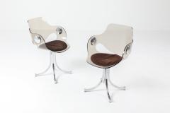 Boris Tabacoff Perspex and Chrome Chairs for Mobilier Modulaire Moderne by Boris Tabacoff - 1231257