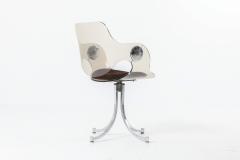 Boris Tabacoff Perspex and Chrome Chairs for Mobilier Modulaire Moderne by Boris Tabacoff - 1231261