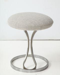 Boris Tabacoff Upholstered Metal Stools by Boris Tabacoff - 1110538