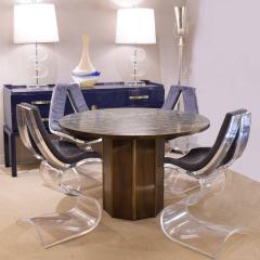 Boris Tabakoff Boris Tabacoff Set of 4 Dumas Chairs in Sculpted Lucite 1970s - 2293805