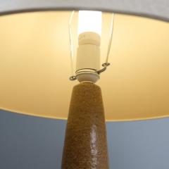 Bornholmsk Ceramic Pair of Large Stoneware Ceramic Table Lamps S holm Bornholm Denmark 1960 70s - 4384141
