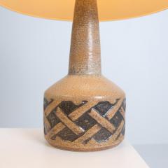 Bornholmsk Ceramic Pair of Large Stoneware Ceramic Table Lamps S holm Bornholm Denmark 1960 70s - 4384142