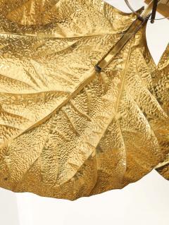 Bottega Gadda Rare Rabarbaro Four Leaf Brass Chandelier - 4453623