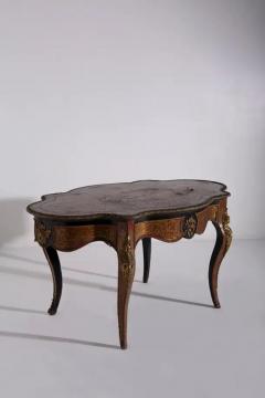 Boulle styled panelled desk Napoleon IIV late 1800s in bronze - 3695024