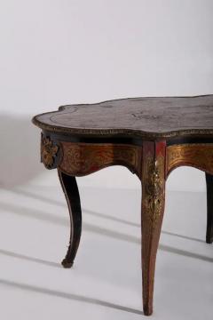 Boulle styled panelled desk Napoleon IIV late 1800s in bronze - 3695026