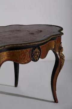 Boulle styled panelled desk Napoleon IIV late 1800s in bronze - 3695030