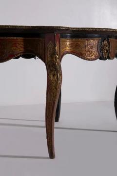 Boulle styled panelled desk Napoleon IIV late 1800s in bronze - 3695031