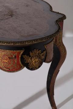 Boulle styled panelled desk Napoleon IIV late 1800s in bronze - 3695033